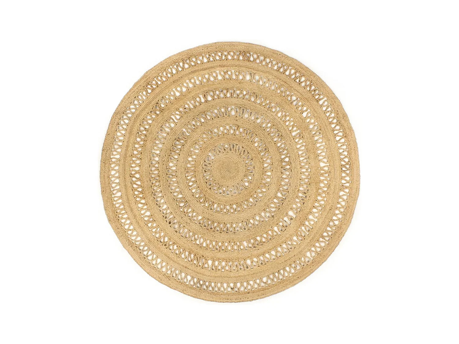 Tapis fait à la main Jute tressée 180 cm