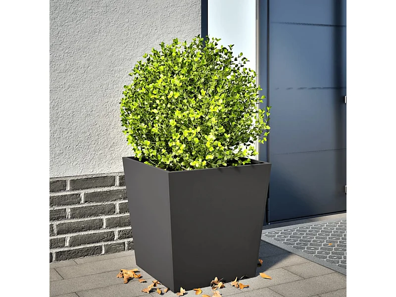 Jardinière noir 50x50x50 cm acier