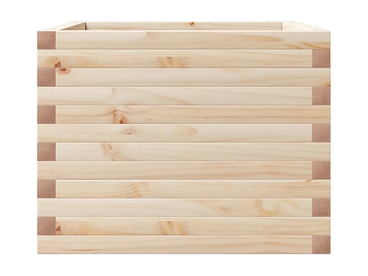 Jardinière 60x60x45,5 cm bois de pin massif