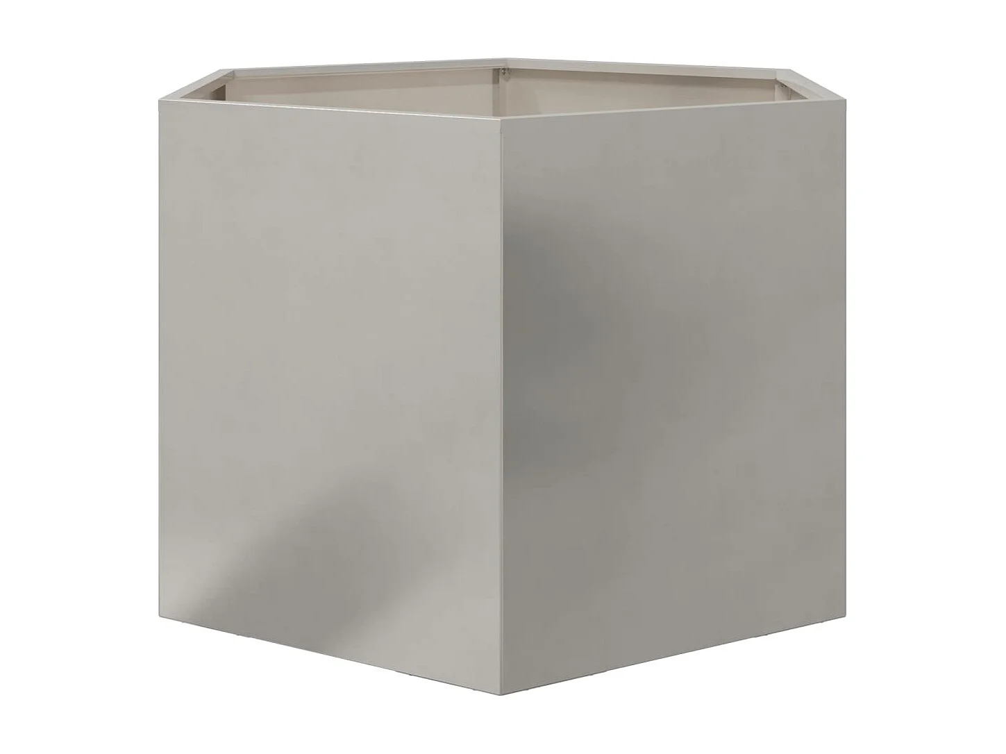 Jardinière hexagone 69x60x45 cm acier inoxydable