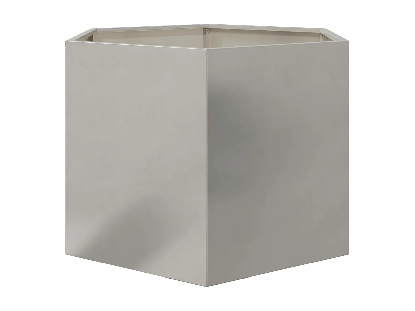 Jardinière hexagone 69x60x45 cm acier inoxydable