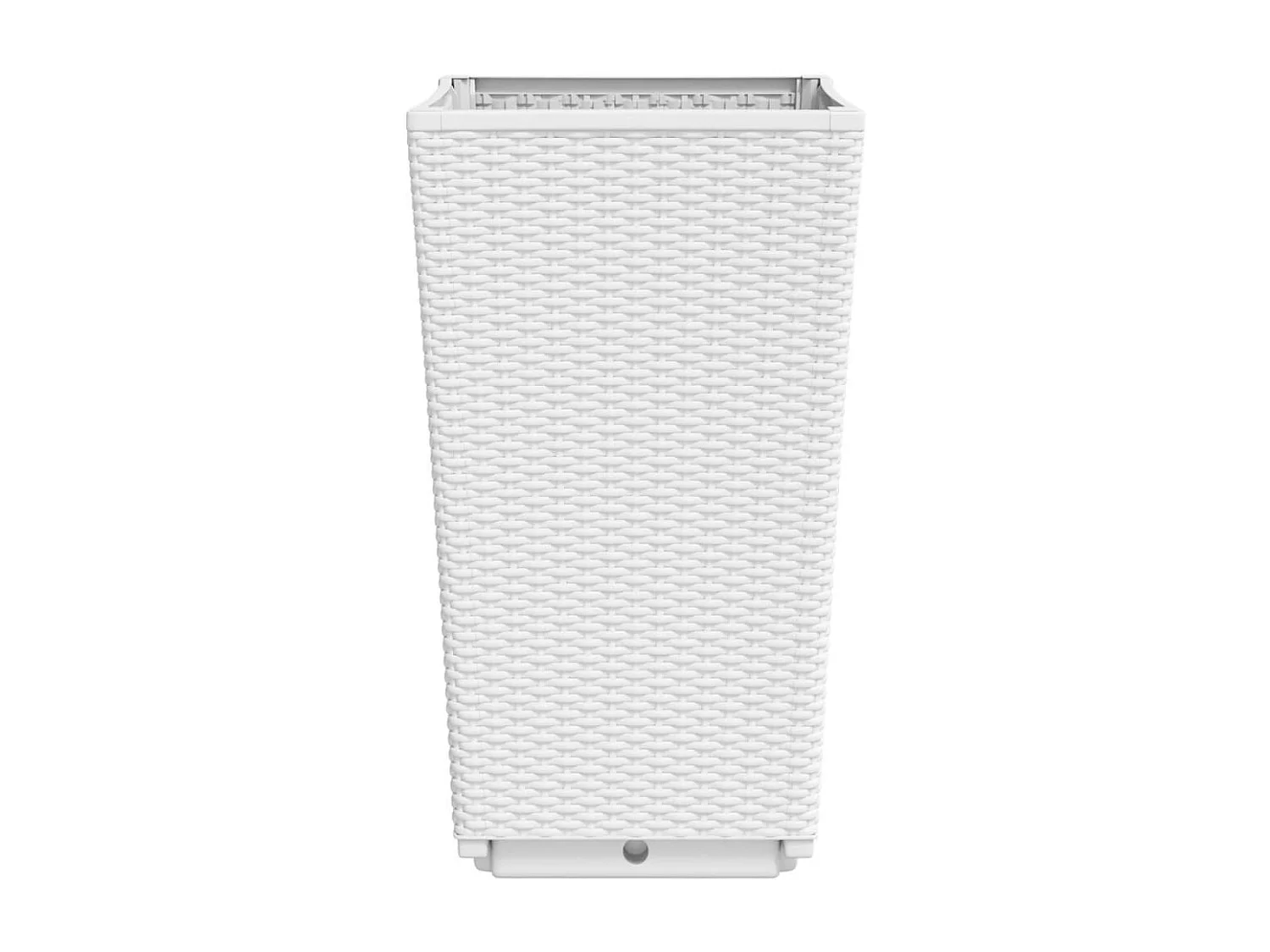 Plantenbakken 2 st 32,5x32,5x57 cm polypropeen wit