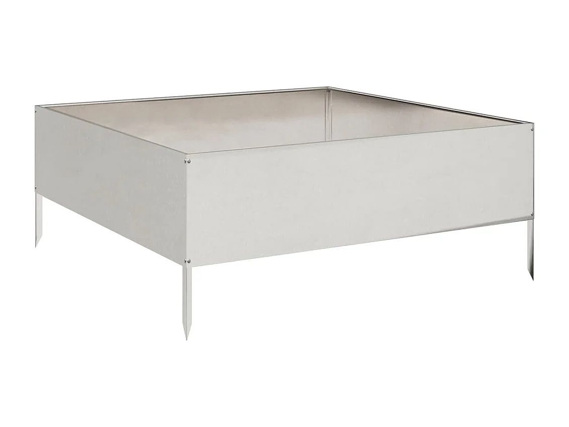 Hochbeet 100x100x25 cm Edelstahl