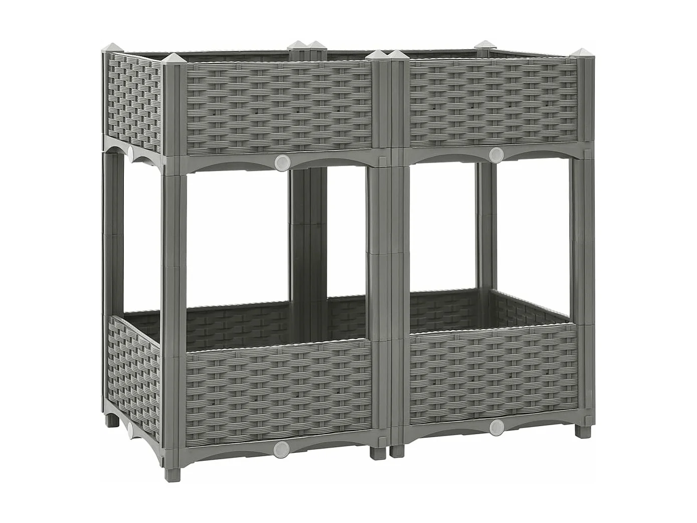 Fioriera Rialzata 80x40x71 cm in Polipropilene