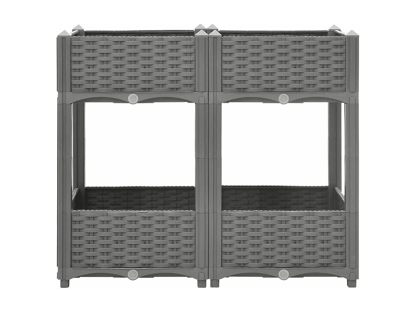 Fioriera Rialzata 80x40x71 cm in Polipropilene