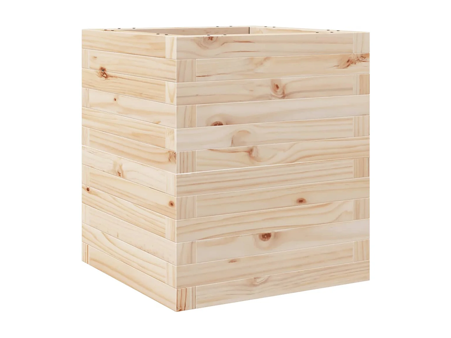 Fioriera da Giardino 40x40x46 cm in Legno Massello di Pino