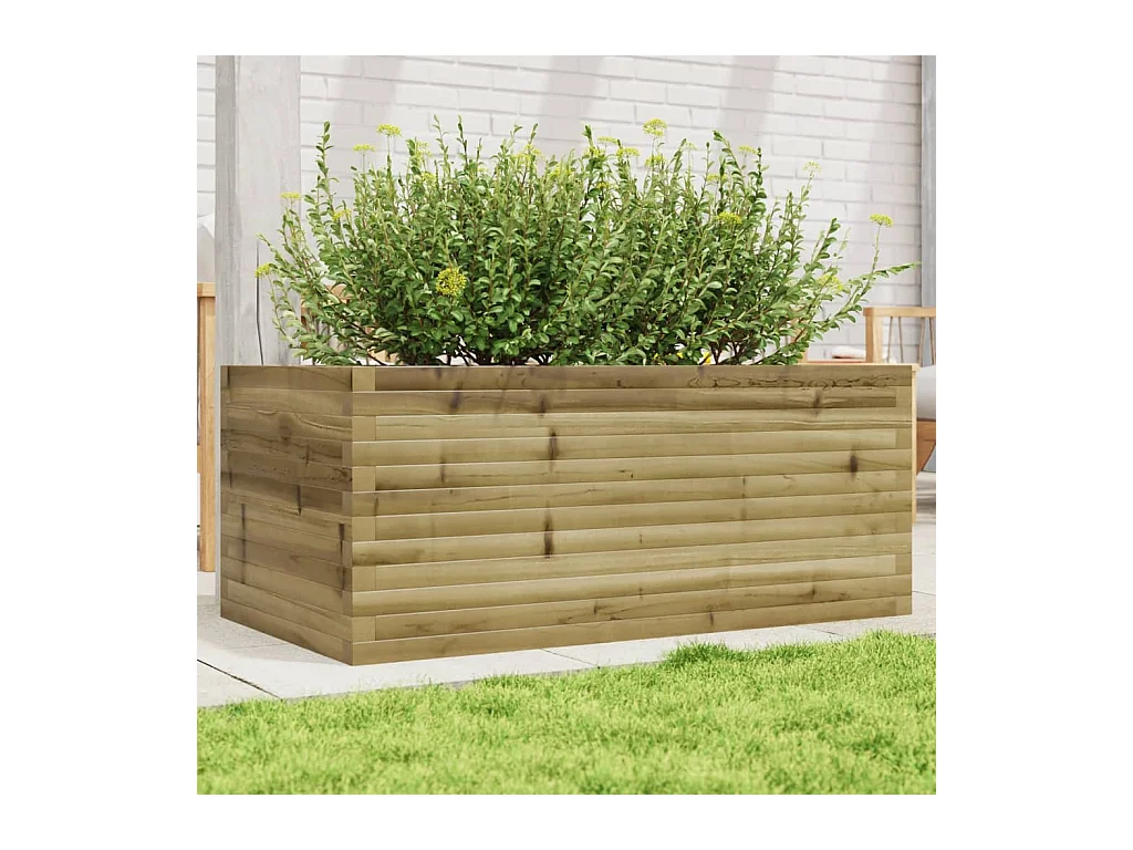 Plantenbak 110x60x45,5 cm geïmpregneerd grenenhout