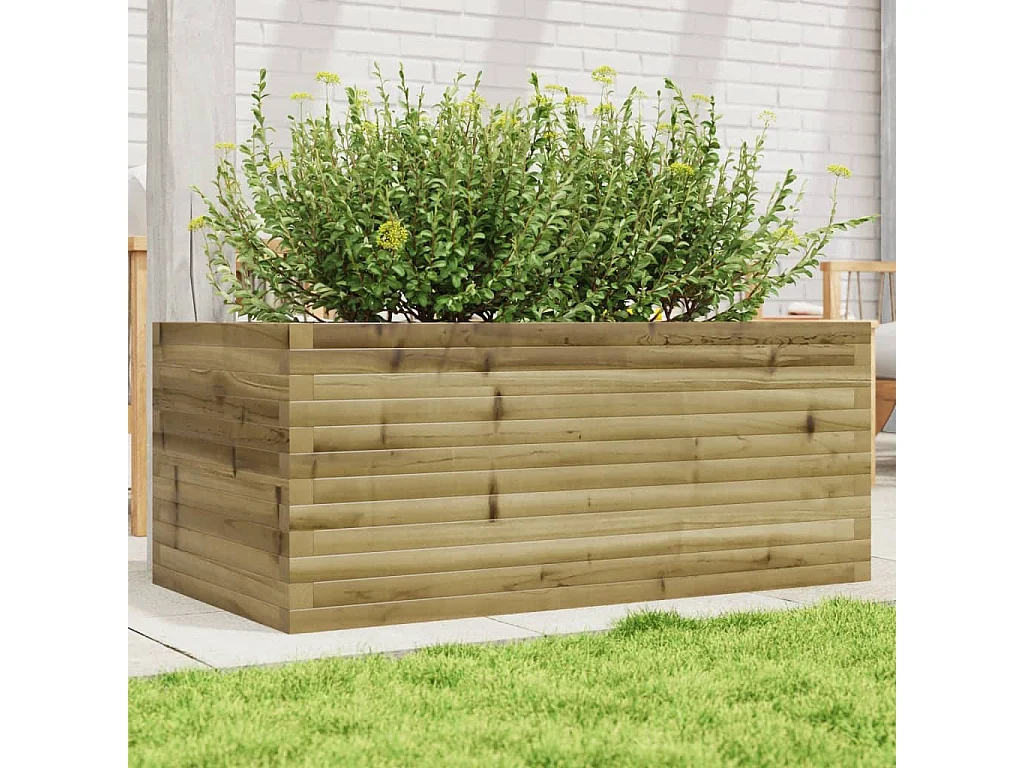 Jardinière 110x60x45,5 cm bois de pin imprégné