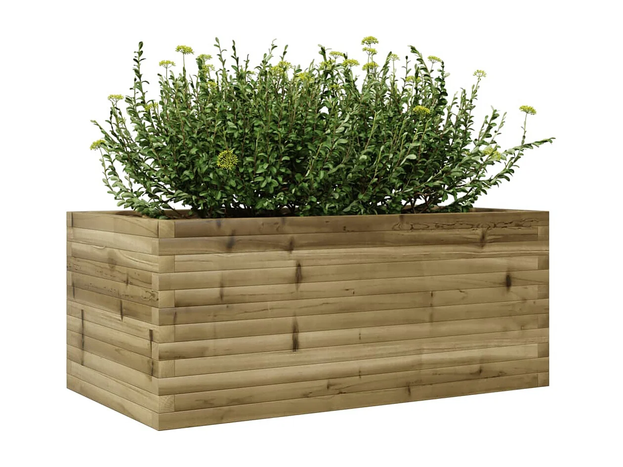 Jardinière 110x60x45,5 cm bois de pin imprégné