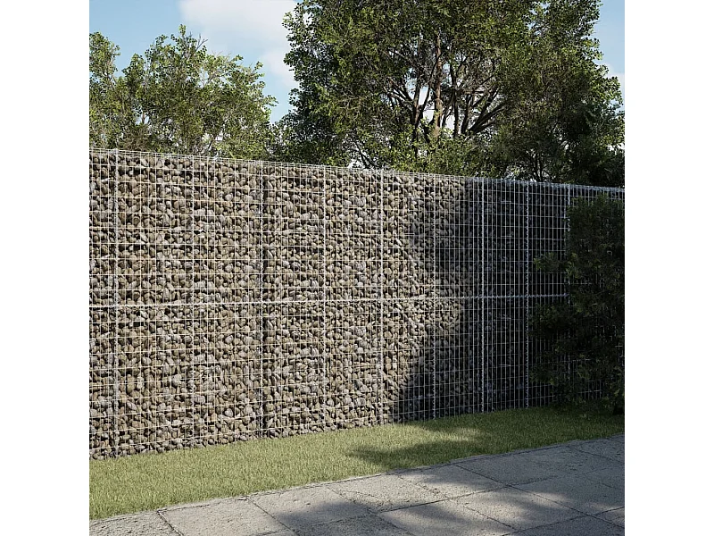 Panier gabion avec couvercle 300x50x200 cm fer galvanisé