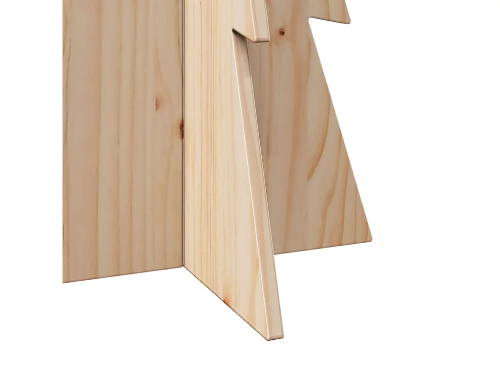 Albero di Natale in legno per decorazione 112 cm in legno di pino massiccio