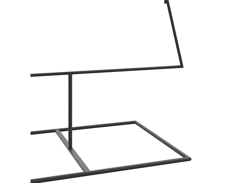 Albero di Natale in metallo per decorazione nero 210 cm