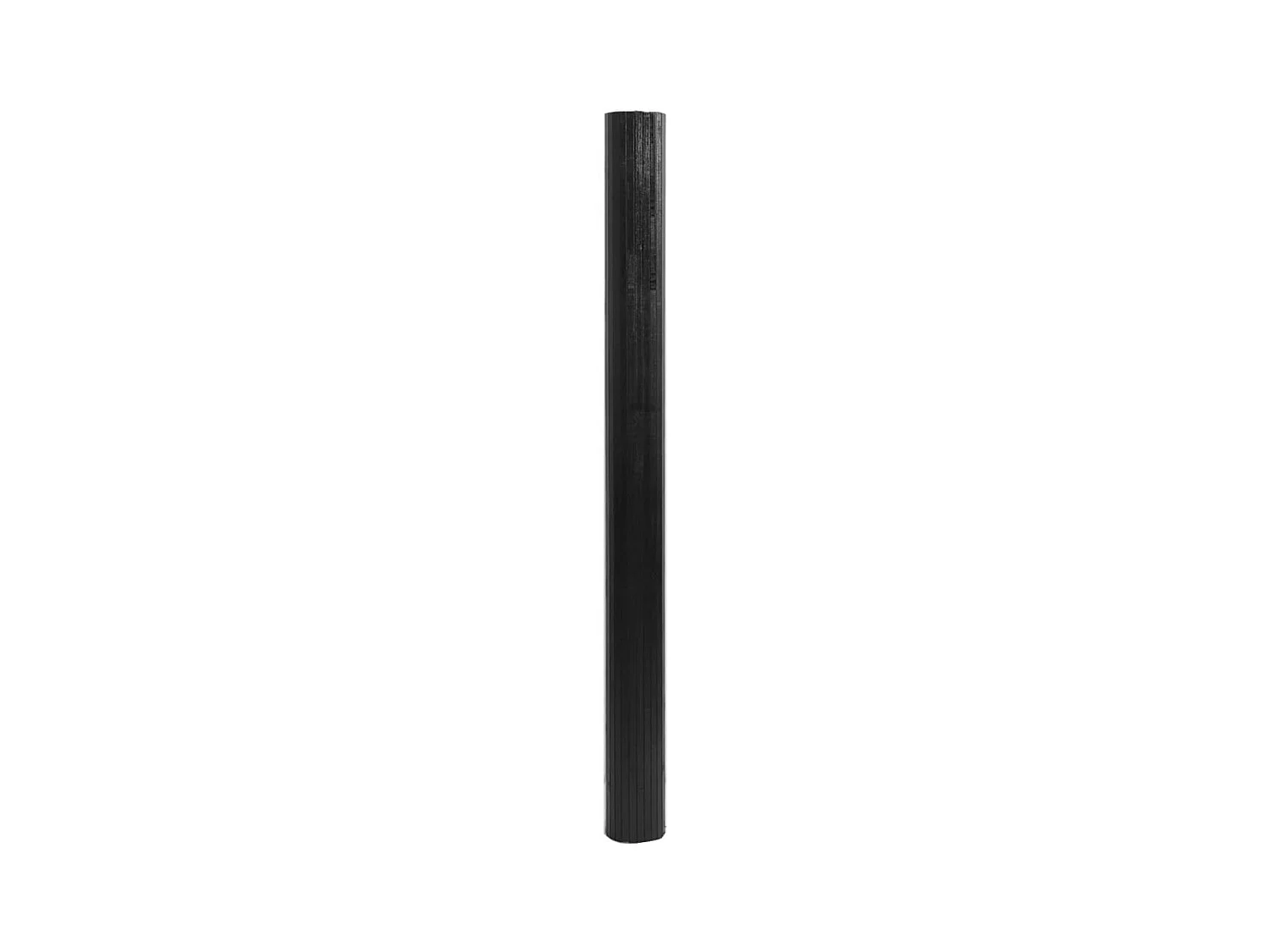 Tapis rectangulaire noir 80x400 cm bambou