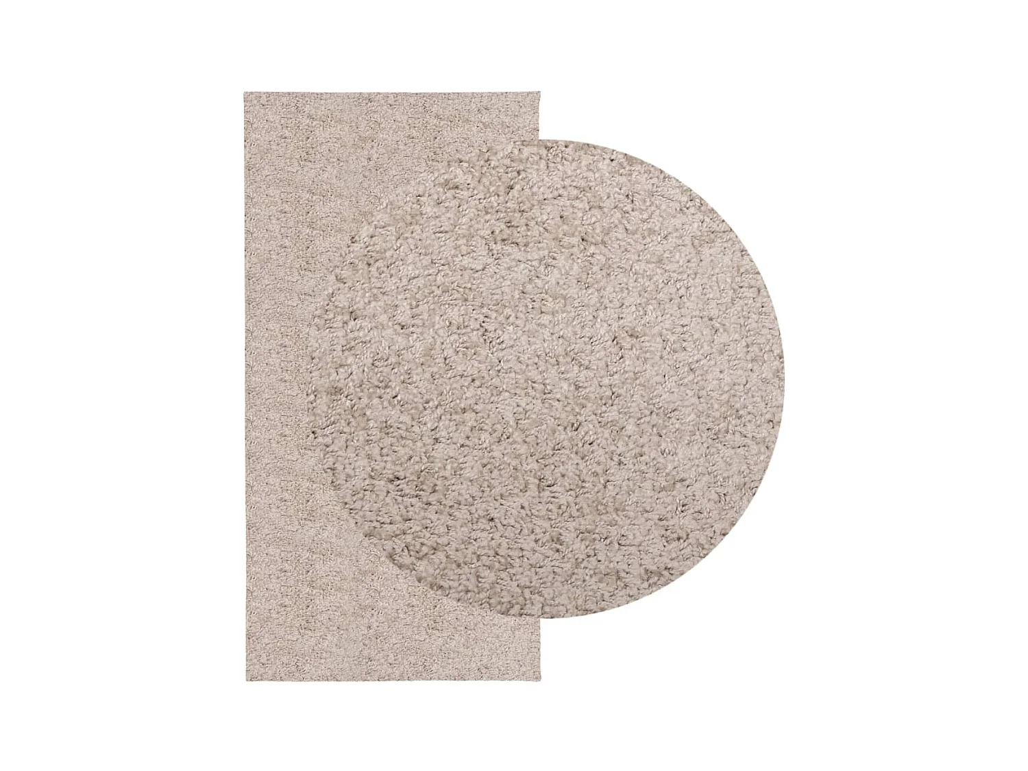 Alfombra peluda de pelo largo moderna PAMPLONA beige 100x200 cm