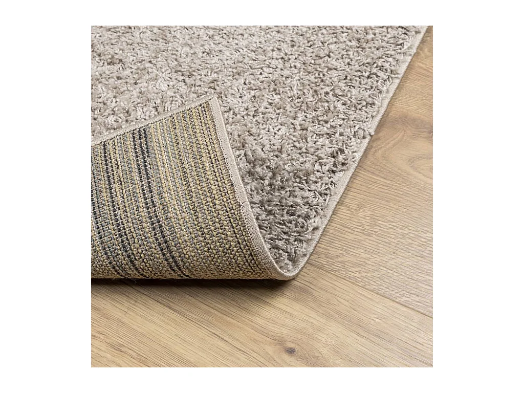 Alfombra peluda de pelo largo moderna PAMPLONA beige 100x200 cm