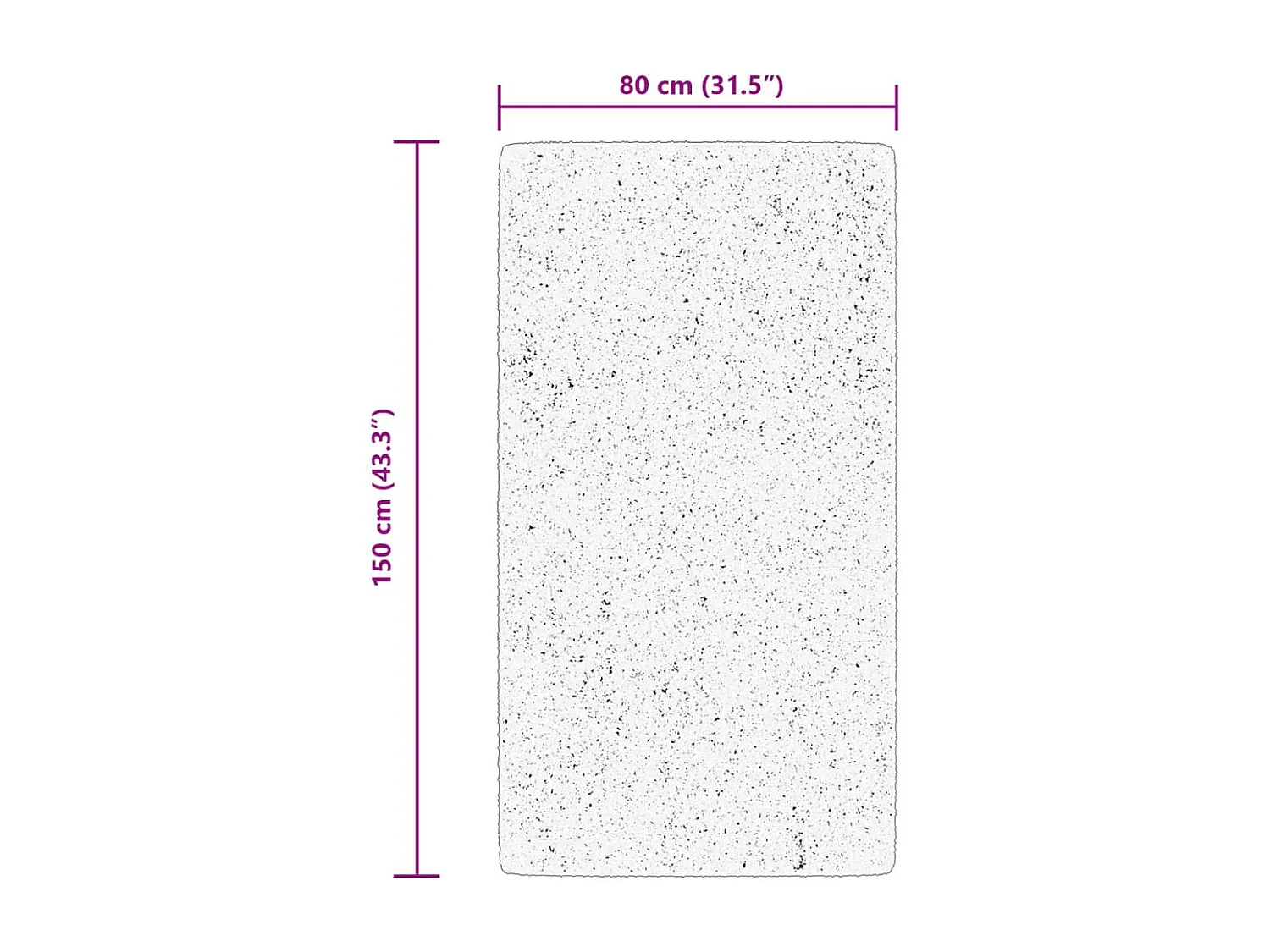 Tapete de interior e exterior design vintage ARBIZU 80x150 cm