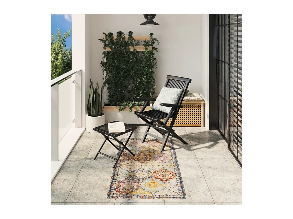 Tapis ARBIZU intérieur extérieur design vintage 80x150 cm
