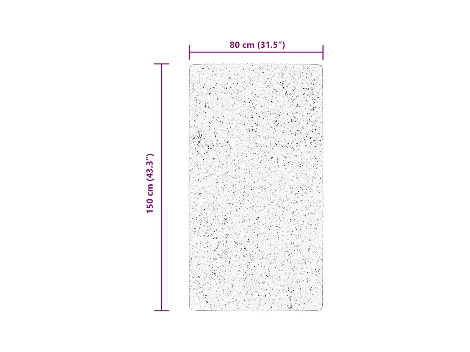 Tapis ARBIZU intérieur extérieur design vintage 80x150 cm