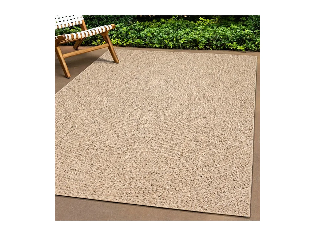 Tapis ZIZUR 60x110 cm aspect de jute intérieur et extérieur