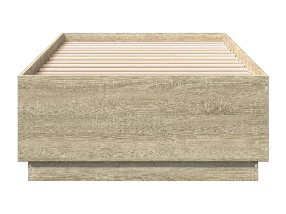 Cadre de lit sans matelas chêne sonoma 100x200 cm