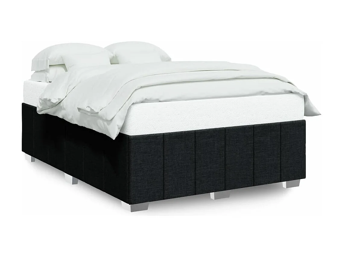 Bedframe zonder matras stof zwart 160x200 cm