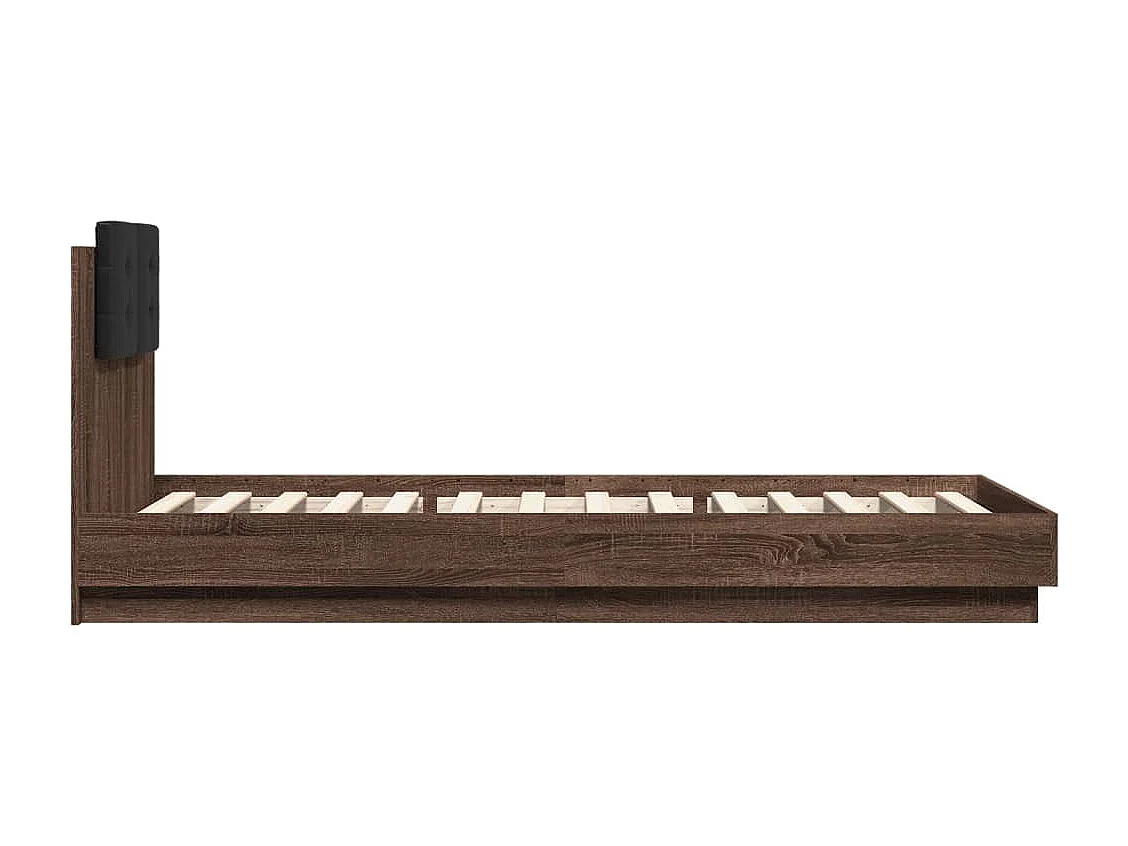 Giroletto Testiera Rovere Marrone 100x200 cm Legno Multistrato