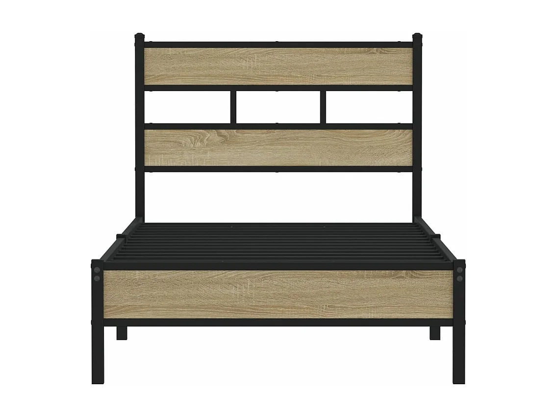Cadre de lit sans matelas chêne sonoma 80x200 cm