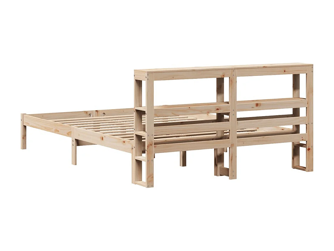 Massivholzbett ohne Matratze 150x200 cm Kiefernholz