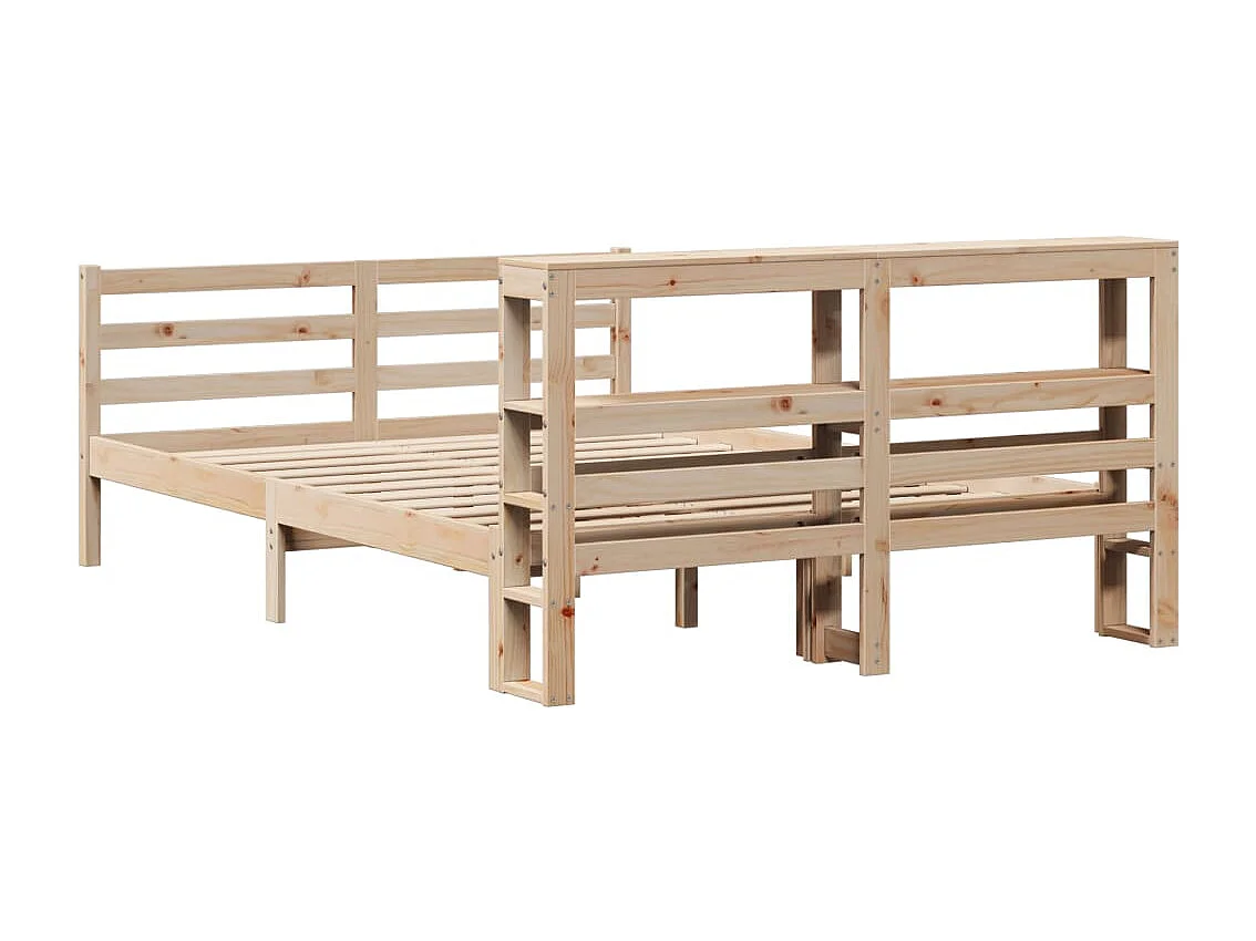 Cadre de lit sans matelas 120x200 cm bois de pin massif