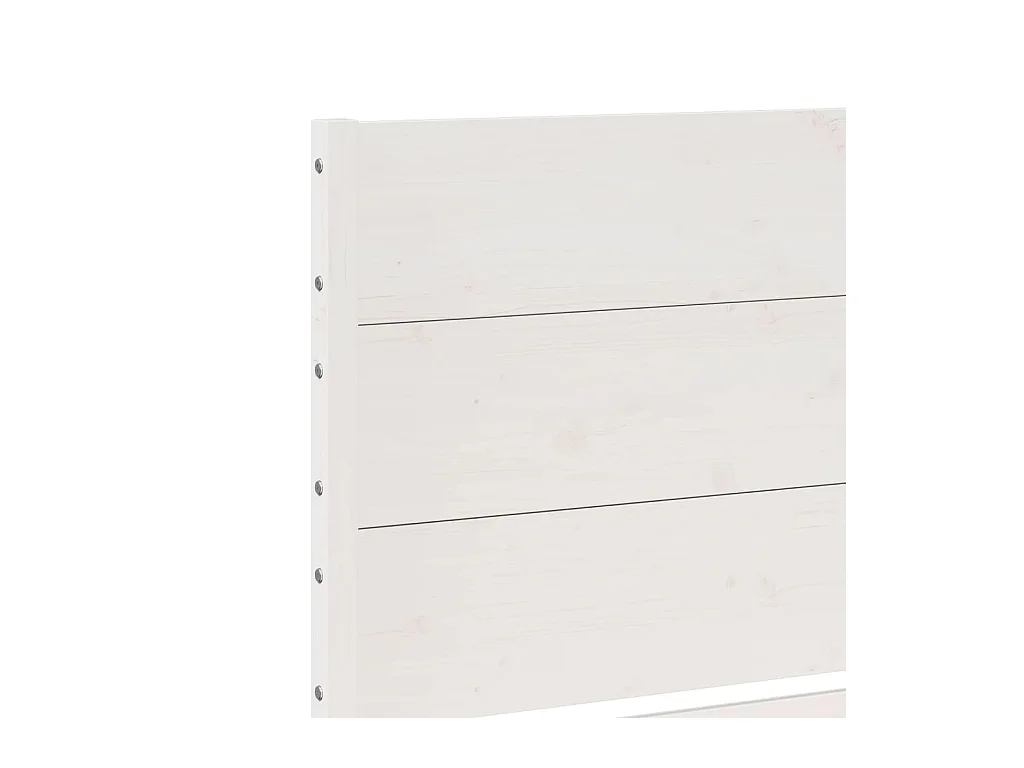 Cadre de lit extra long sans matelas 200x220 cm bois massif