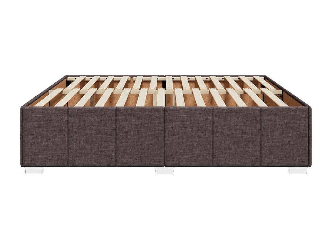 Giroletto senza Materasso Marrone Scuro 180x200 cm Tessuto