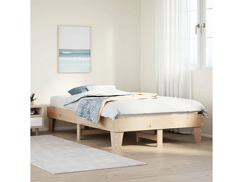 Bedframe zonder matras massief grenenhout 120x200 cm