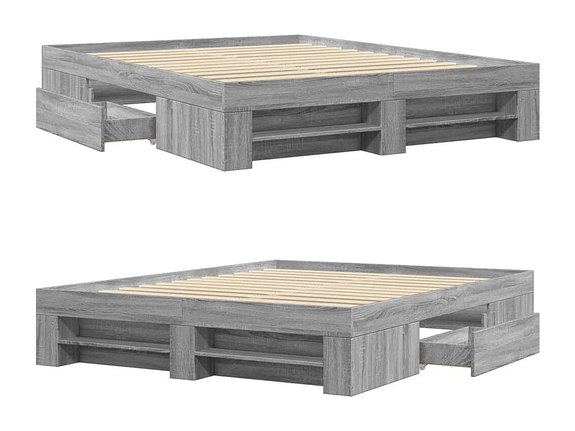 Giroletto Grigio Sonoma 150x200 cm in Legno Multistrato