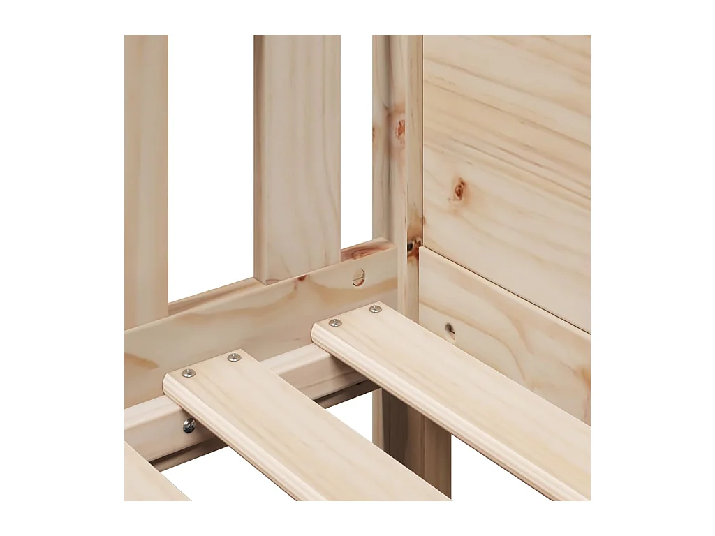 Cadre de lit d'enfants forme de maison sans matelas pin