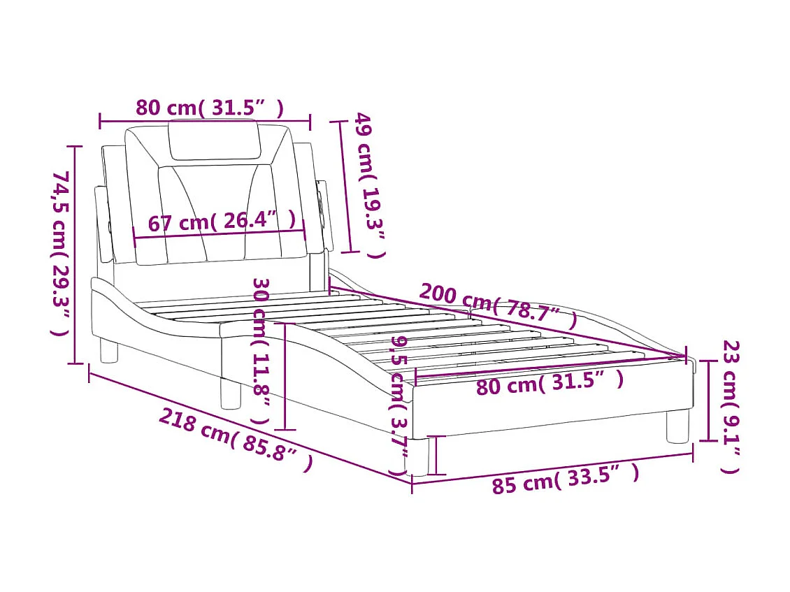 Bedframe fluweel roze 180x200 cm