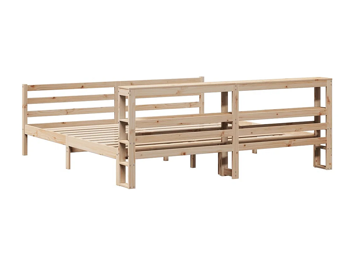 Cadre de lit sans matelas 180x200 cm bois massif de pin