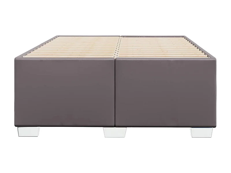 Bedframe kunstleer grijs 120x190 cm