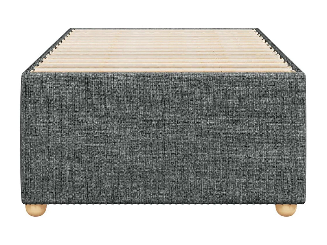 Giroletto senza Materasso Grigio Scuro 80x200 cm Tessuto