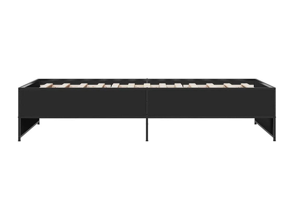 Giroletto Nero 100x200 cm in Legno Multistrato e Metallo