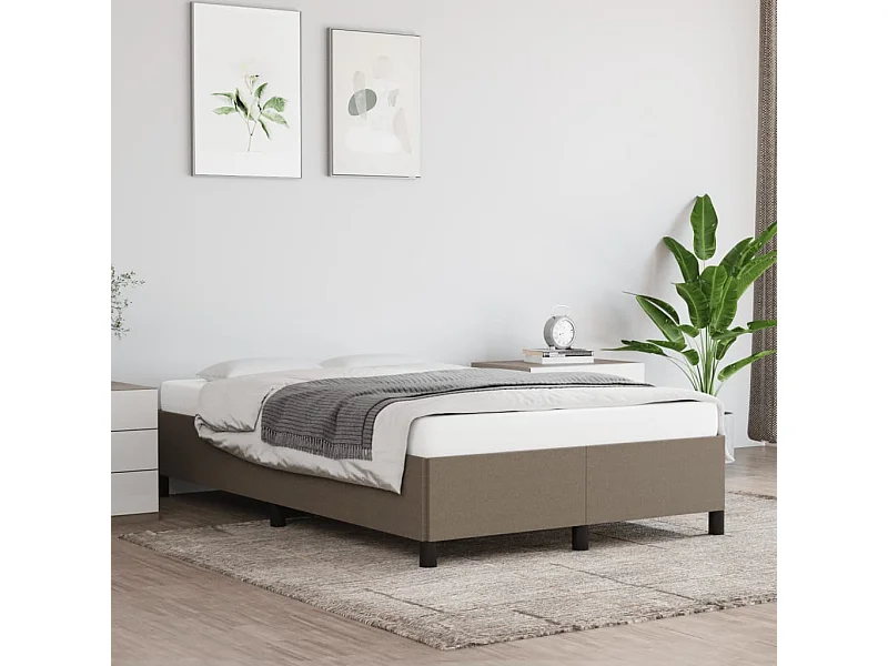 Bedframe stof taupe 120x190 cm