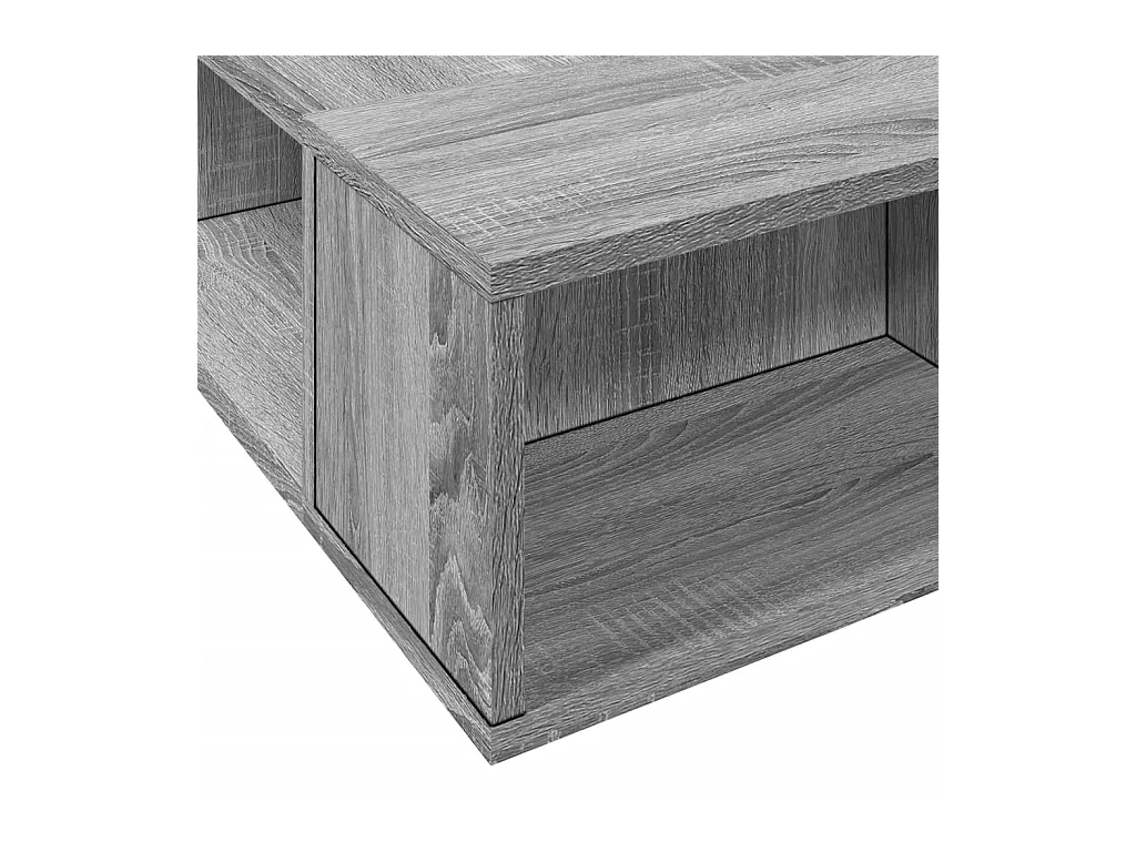 Cadre de lit sans matelas sonoma gris 100x200 cm