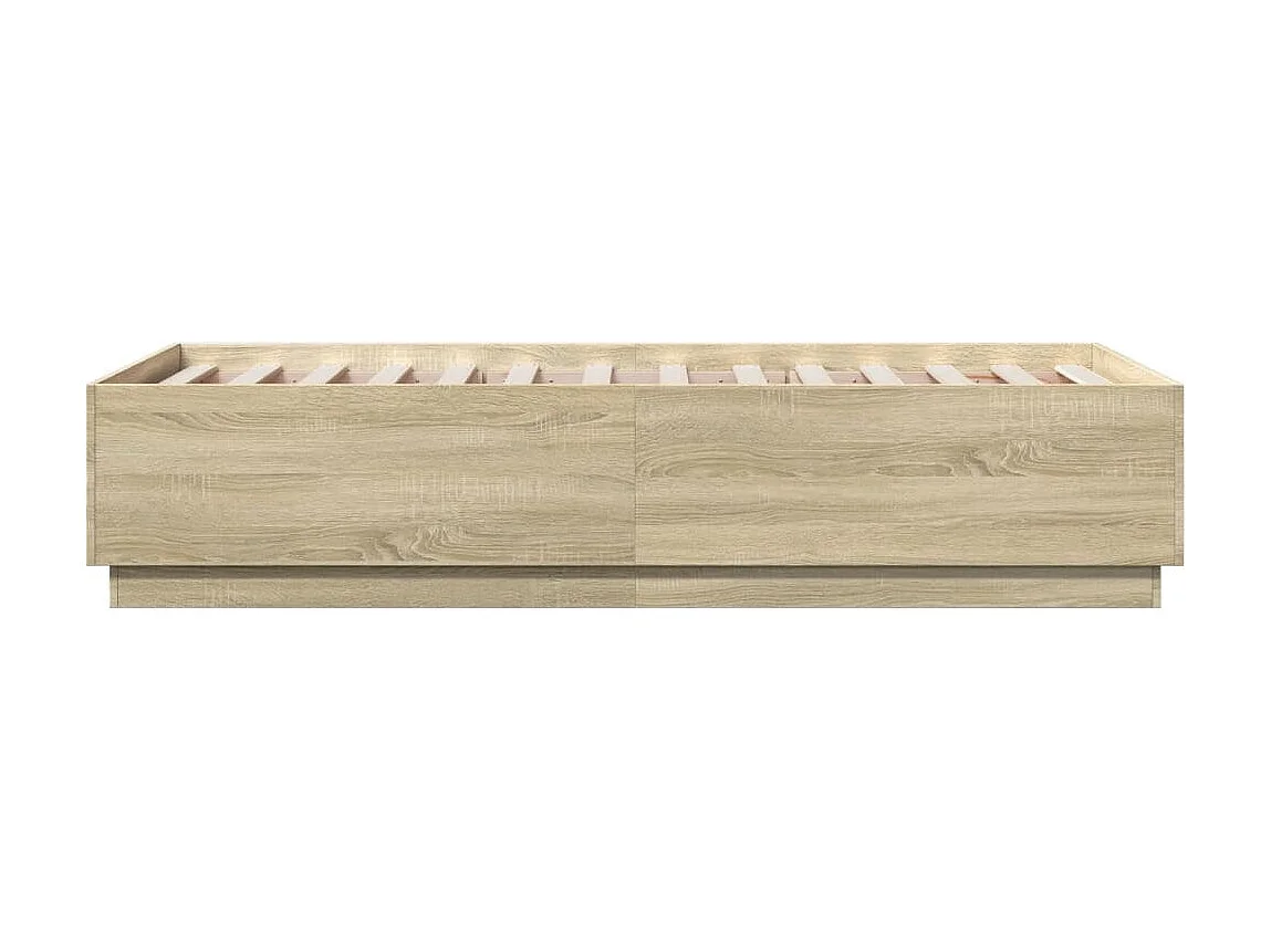 Bettgestell Sonoma-Eiche 90x190 cm Holzwerkstoff