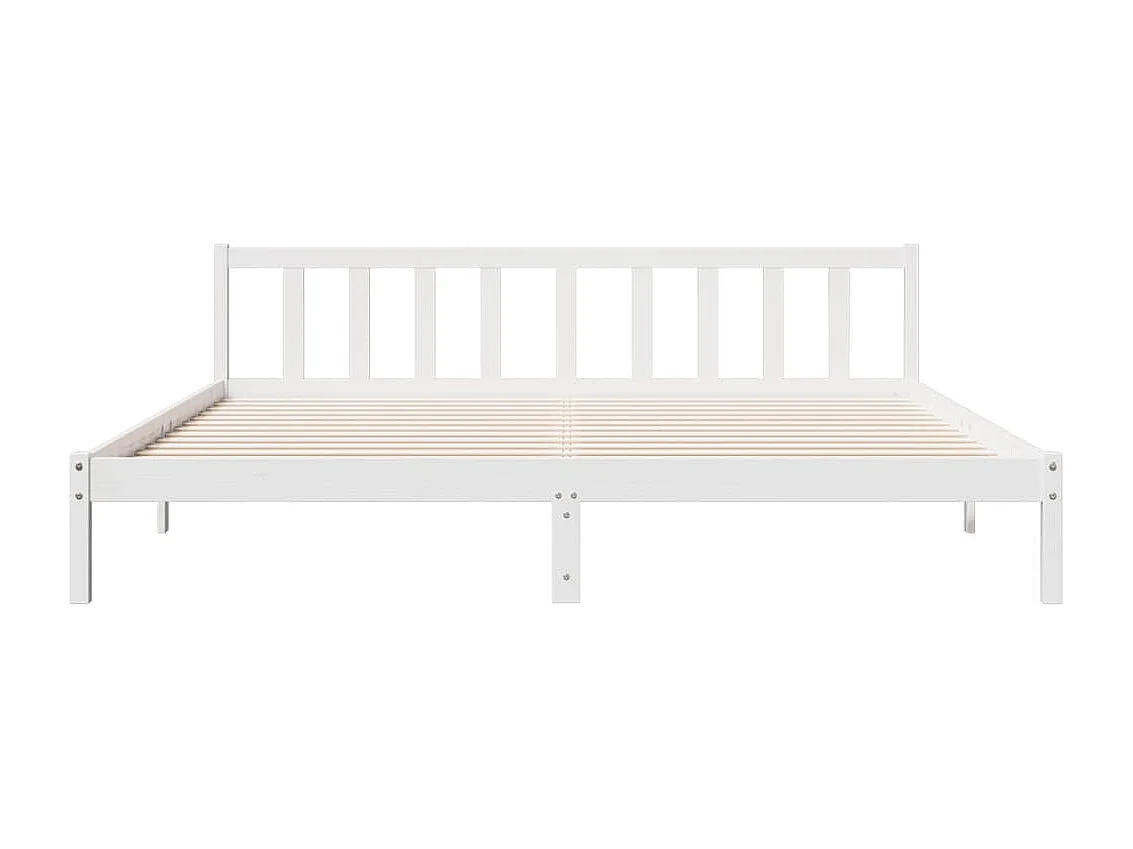 Cadre de lit extra long sans matelas 200x210 cm bois massif pin