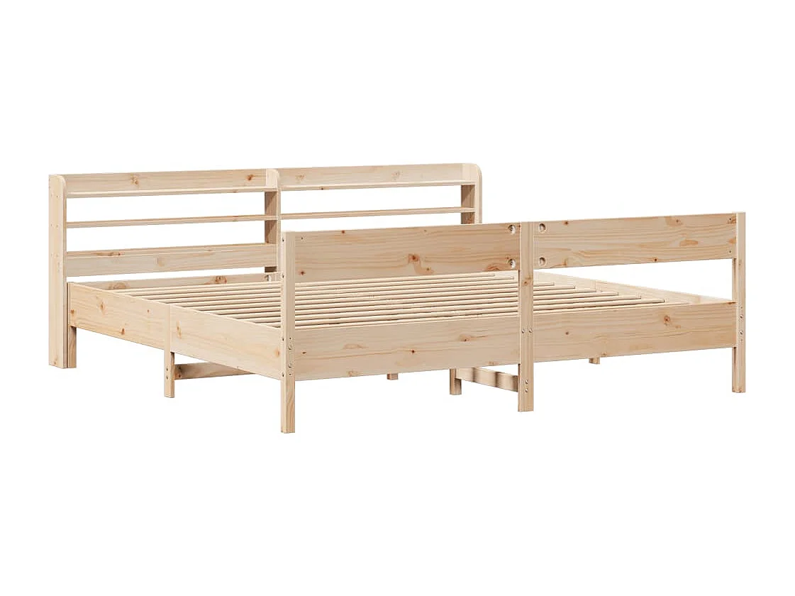 Cadre de lit sans matelas 180x200 cm bois massif de pin