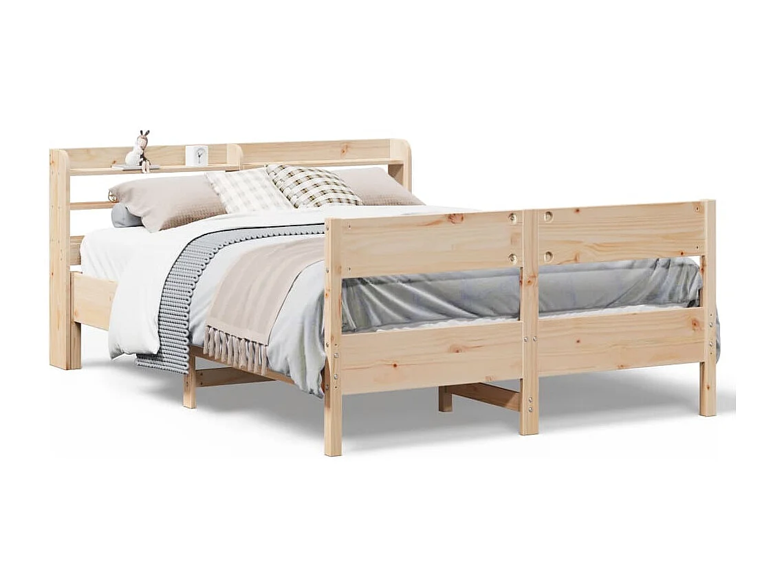 Cadre de lit sans matelas 160x200 cm bois massif de pin