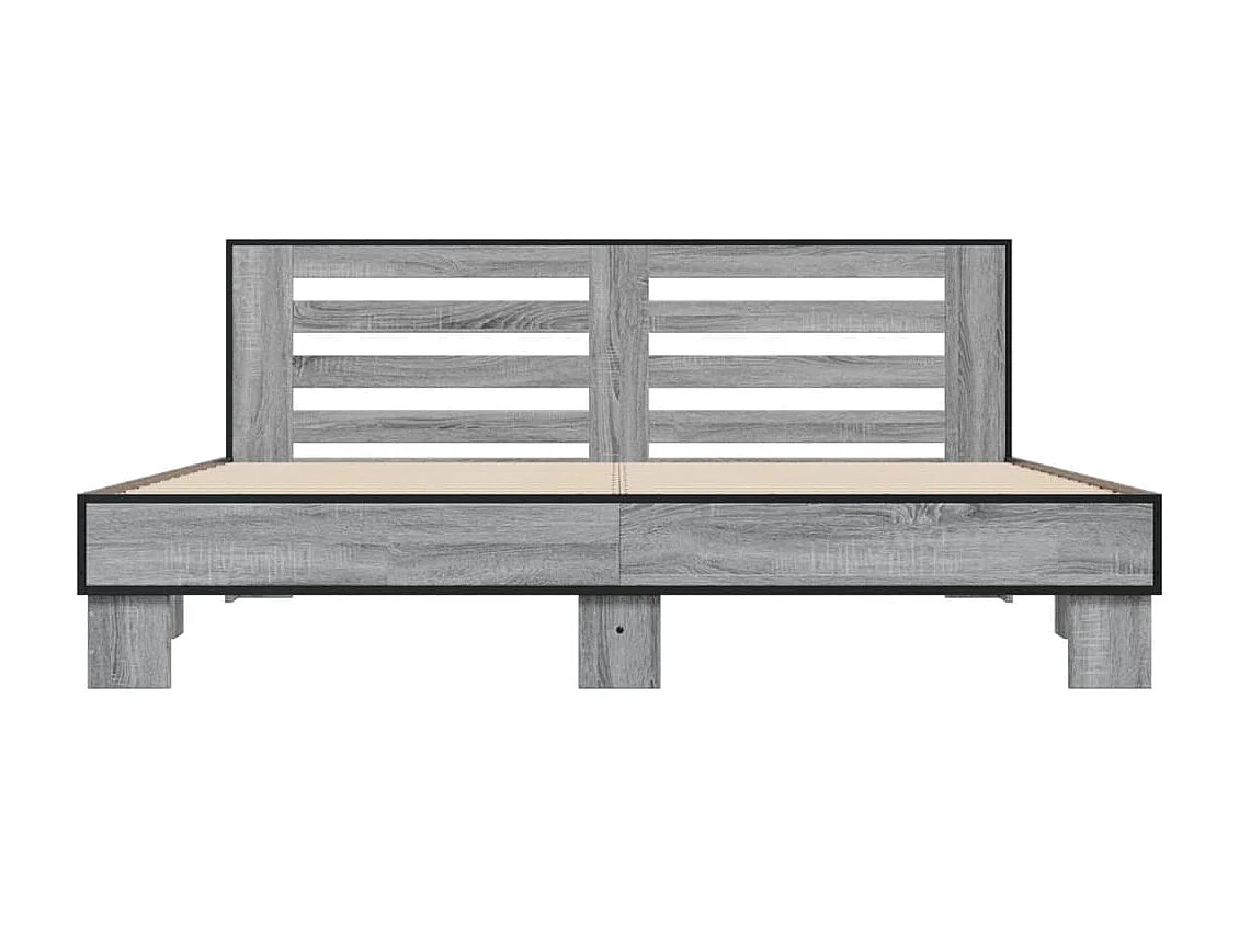 Giroletto Grigio Sonoma 200x200 cm in Legno Multistrato Metallo