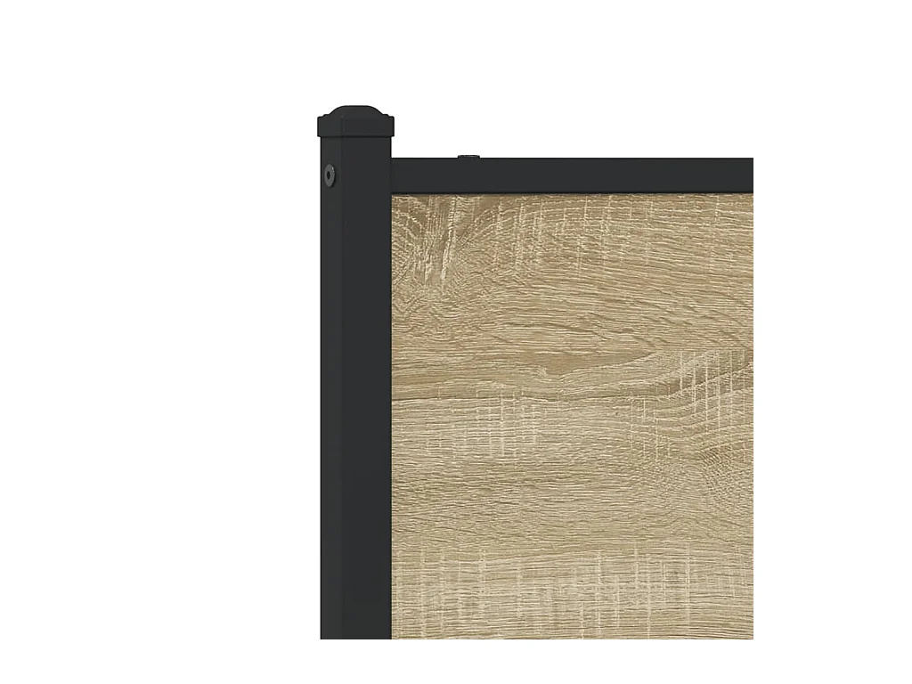 Bedframe zonder matras metaal sonoma eikenkleurig 120x190 cm