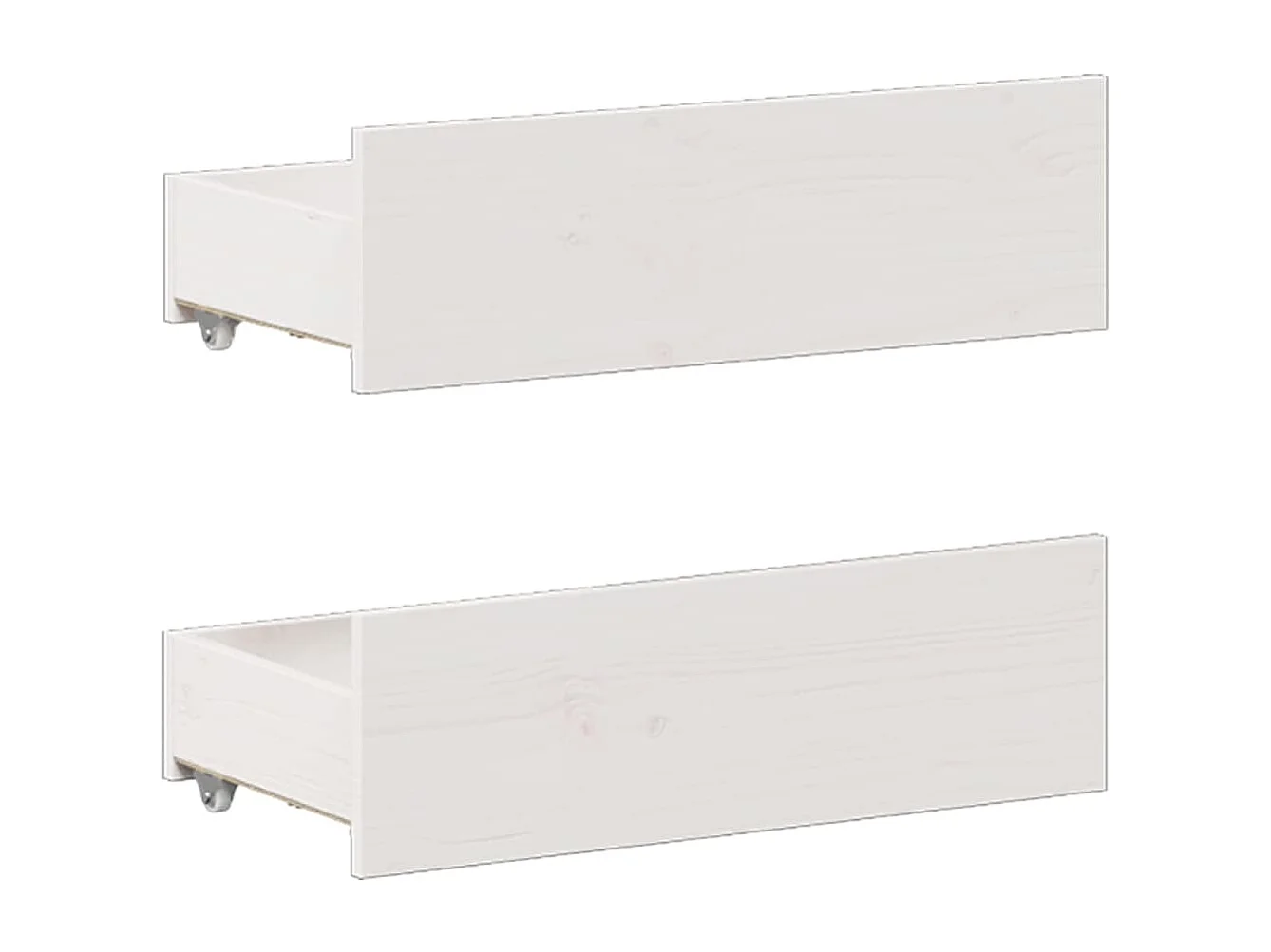 Cadre de lit sans matelas avec tête de lit blanc 140x190 cm pin