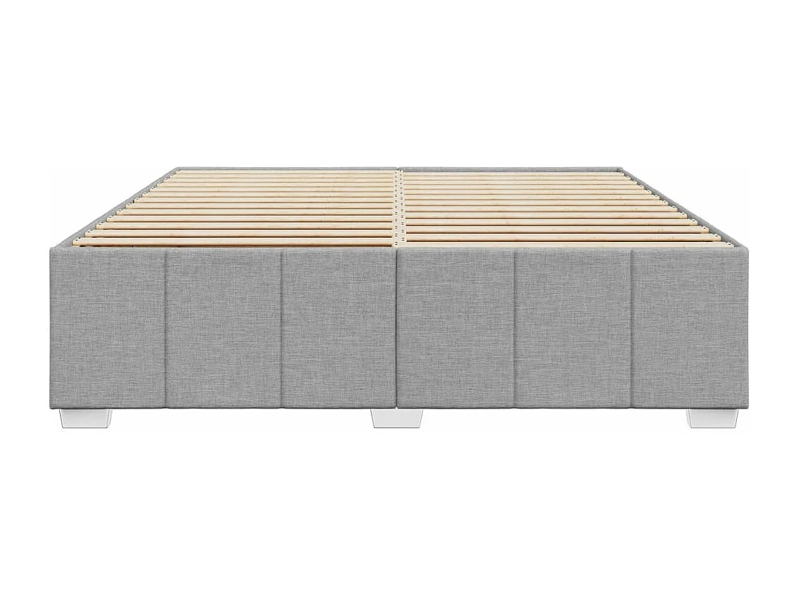 Bedframe zonder matras stof lichtgrijs 180x200 cm