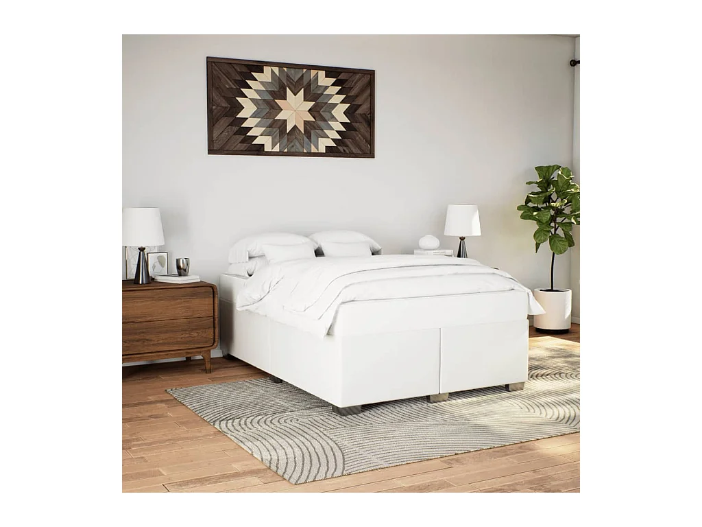 Giroletto Bianco 160x200 cm in Similpelle